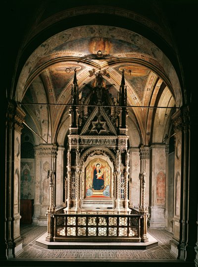 Tabernacle with Madonna and Child with Angels by Nardo di Cione Orcagna